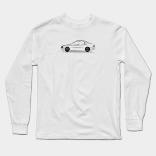 Peugeot 405 Black Long Sleeve T-Shirt